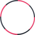 Stainless Steel Weighted Hula Hoop for Adults - Detachable Ergonomic Design for Muscle Strengthening and Weight Loss - Easy to Adjust and Carry for Home Fitness - Pink and Gray