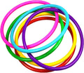 12 Pcs Plastic Ring Toss Game for Kids and Outdoor Toss Rings for Speed and Agility Practice Game, Random Colors