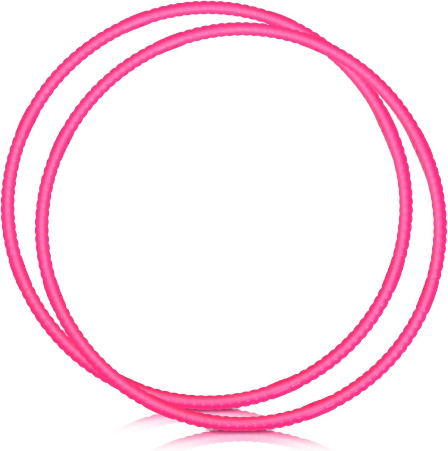 2 Pcs Toy Hoop Exercise Hoop Detachable Adjustable Plastic Hoop Playground Equipment for School Colored Hoop Circles Exercise Ring for Teens  Agility Equipment(Rose Red,23 Inch)