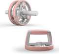 Wheel 14-in-1Exercise Roller Wheel Kit for Abdominal & Core Strength Training Perfect Home Gym Equipment for Women (Pink)