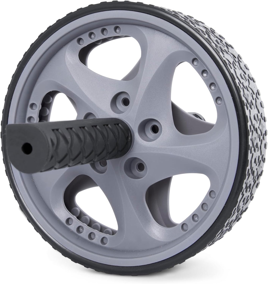 Barbell Abdominal Wheel, Black/Gray