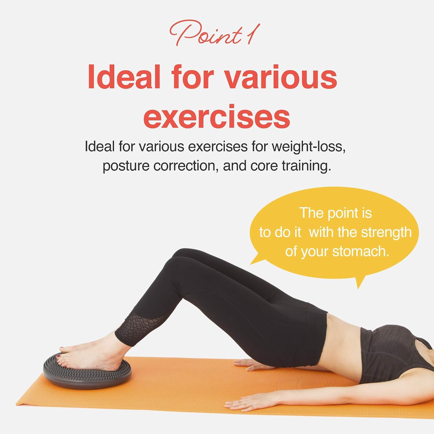 Balance disc 1 PC Comes with an air Pump Exercise Disk for Stability Workout