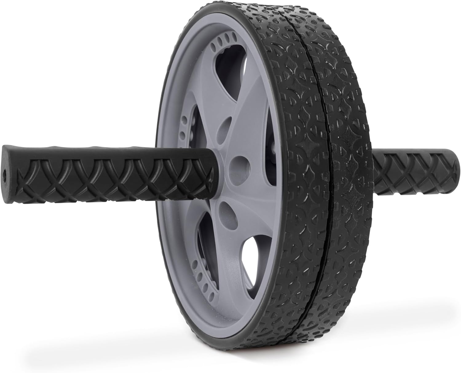 Barbell Abdominal Wheel, Black/Gray