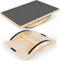 Professional Balance Board for Adults - Anti-Slip 350LBS Wobble Board for Physical Therapy, Standing Desk, Core Strength - Wooden Rocker Board