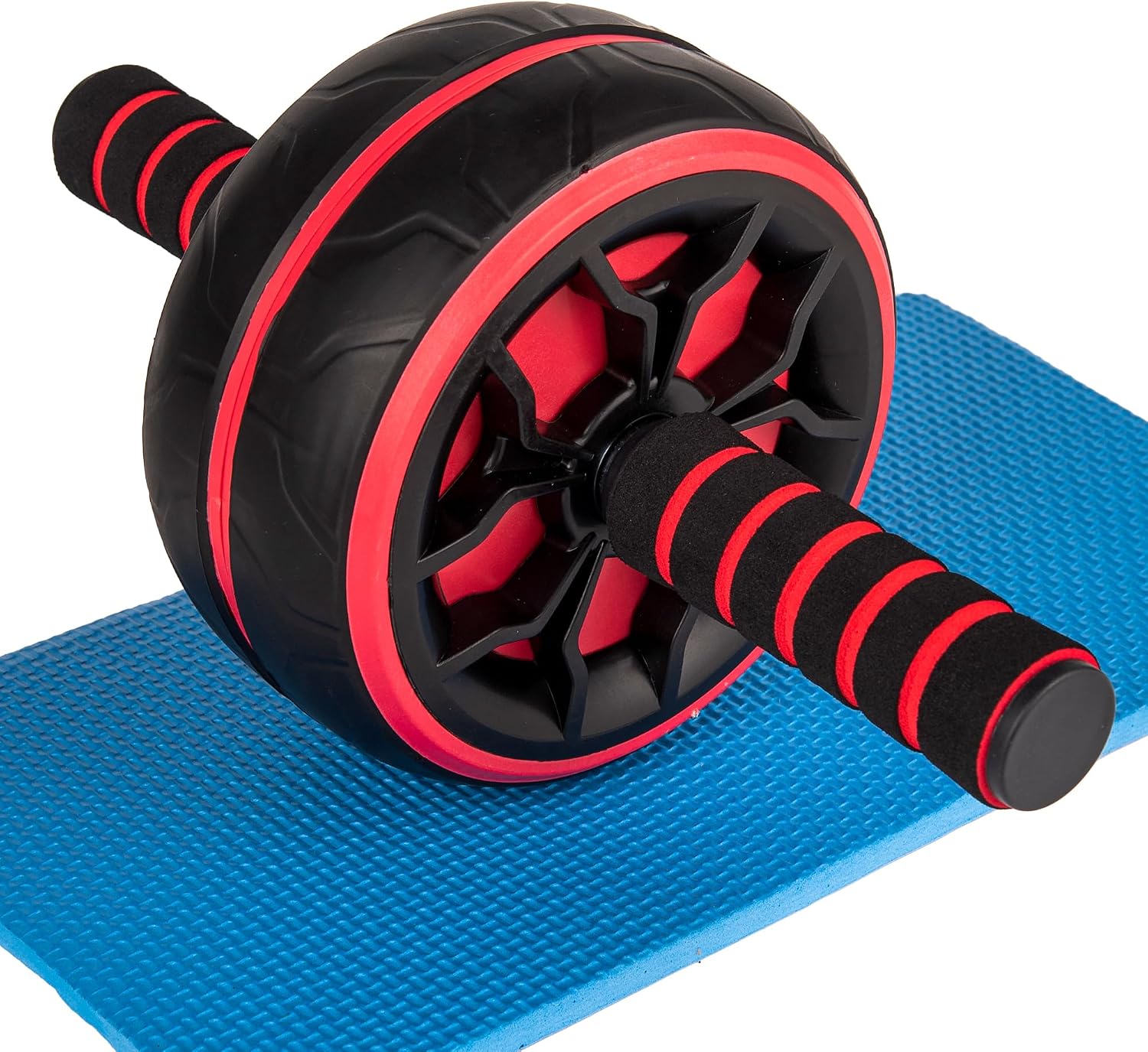 Wheel,Ab Workout Equipment,Home Gym Equipment for Abdominal & Core Strength Training,Wider Ab Machine with Knee Pad Accessories,No Noise Ab Wheel for Men & Women Abdominal