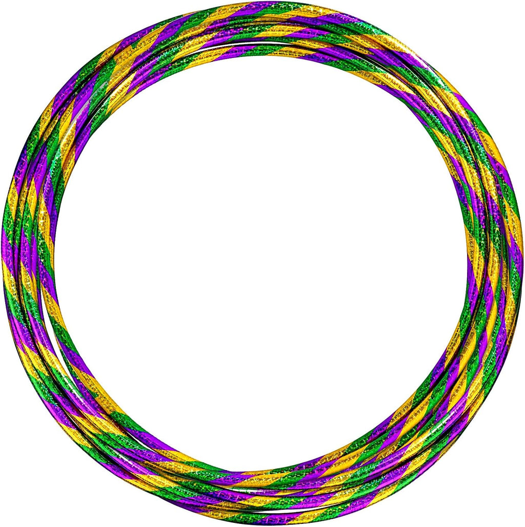 12 Pack 24 inch Exercise Hoop Plastic Glitter Hoop Obstacle Course Ring Toy Hoop for Adult Party Gymnastic Playing for Parade Decoration Games Performance Outdoor Sports